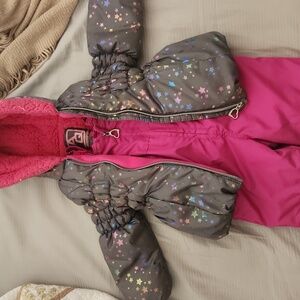 Toddler girl snow coat and pants set